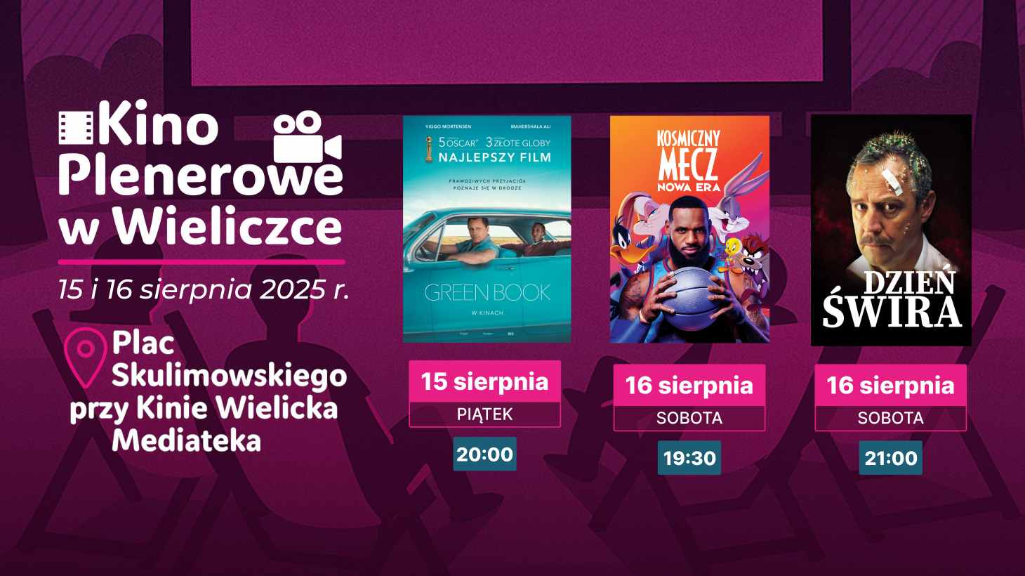 Harmonogram kina plenerowego w Wieliczce