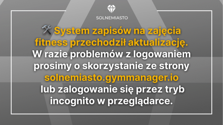 Aktualizacja systemu fitness