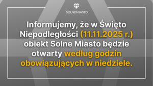11 listopada działamy jak w niedzielę