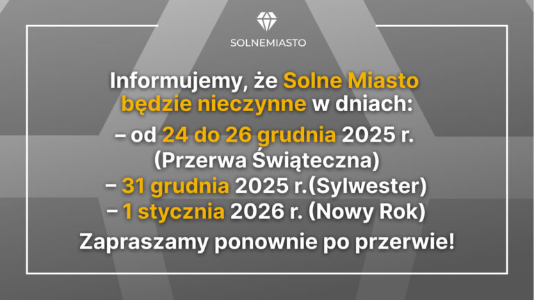 Solne Miasto plan działania podczas przerwy świątecznej